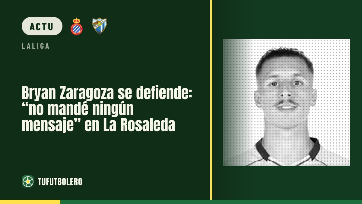 Bryan Zaragoza répond après La Rosaleda : “je n’ai envoyé aucun message”