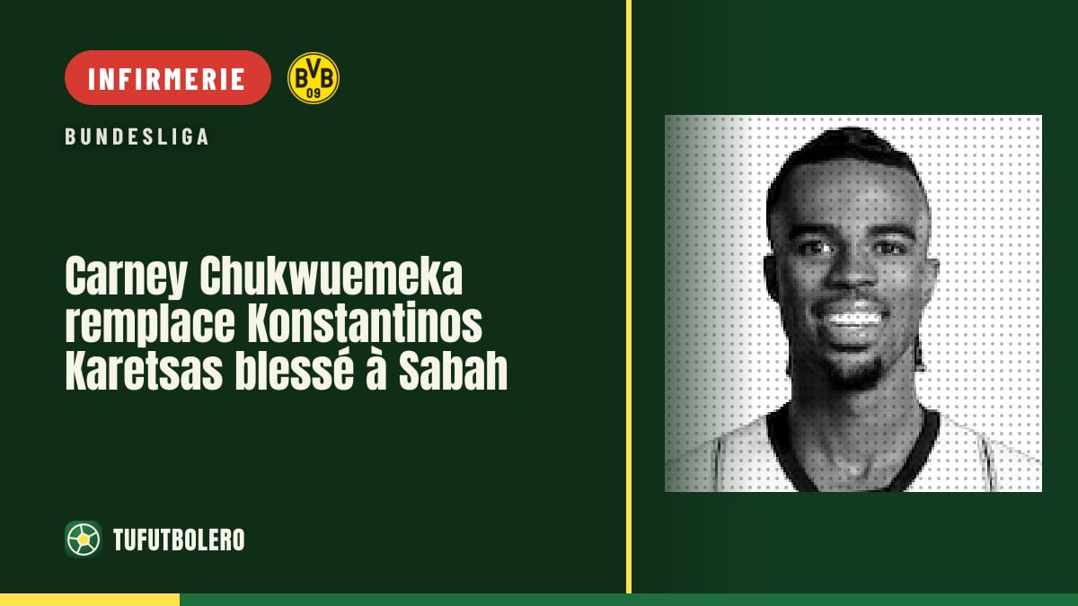Carney Chukwuemeka remplace Konstantinos Karetsas blessé à Sabah