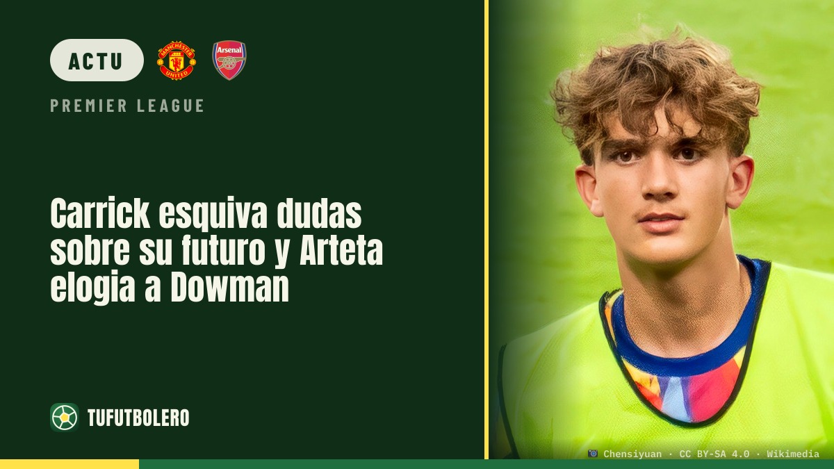 Carrick évacue les questions sur son avenir, Arteta encense Dowman