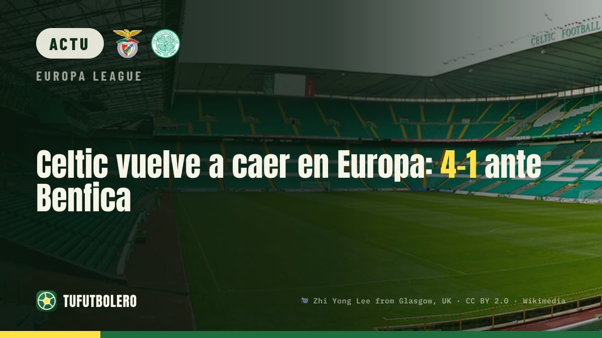 Le Celtic s’incline encore en Europa League : Benfica 4-1