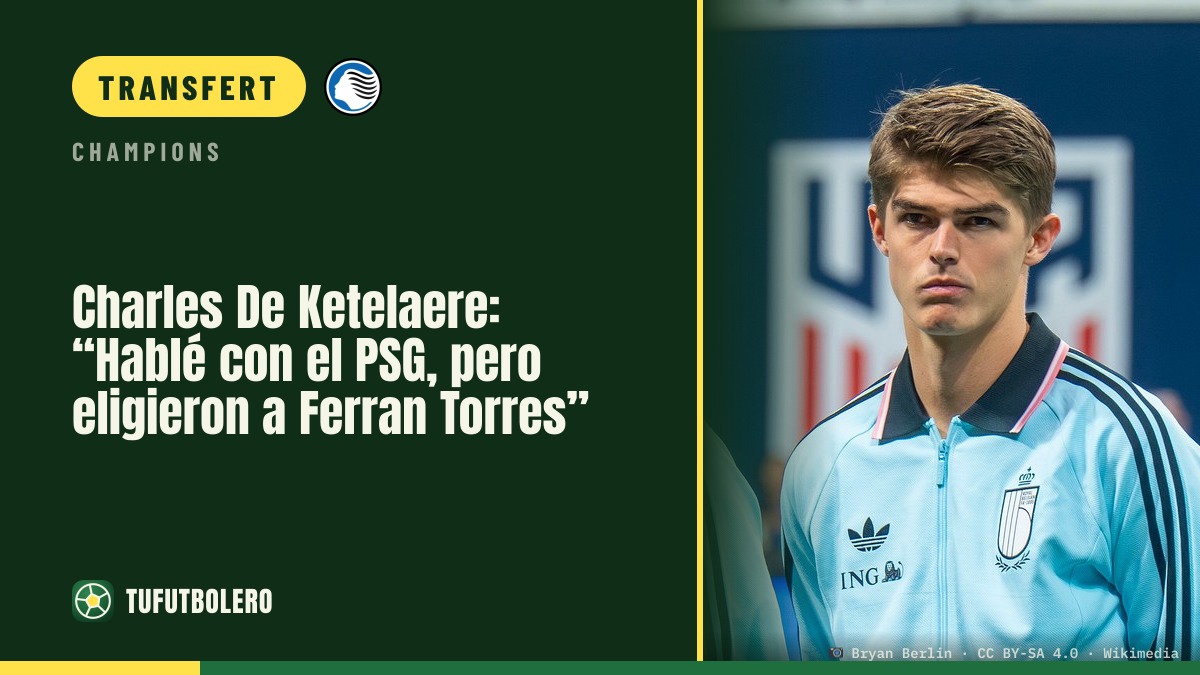 Charles De Ketelaere : « J’ai parlé au PSG, mais ils ont choisi Ferran Torres »