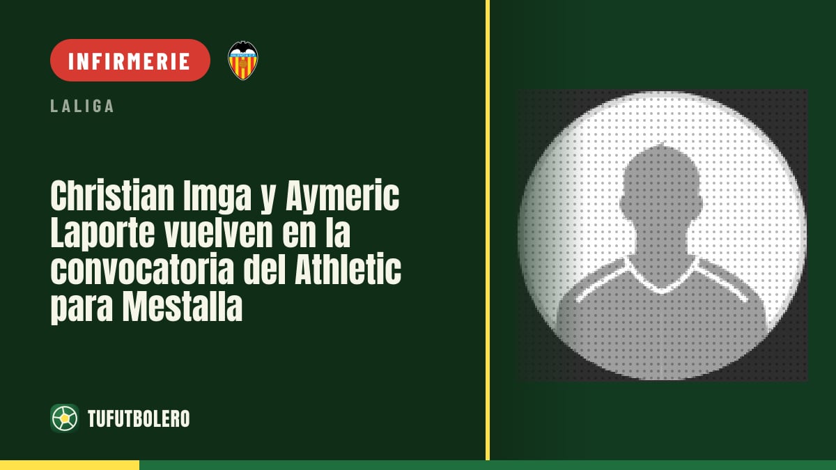 Christian Imga et Aymeric Laporte de retour avec l’Athletic pour Mestalla