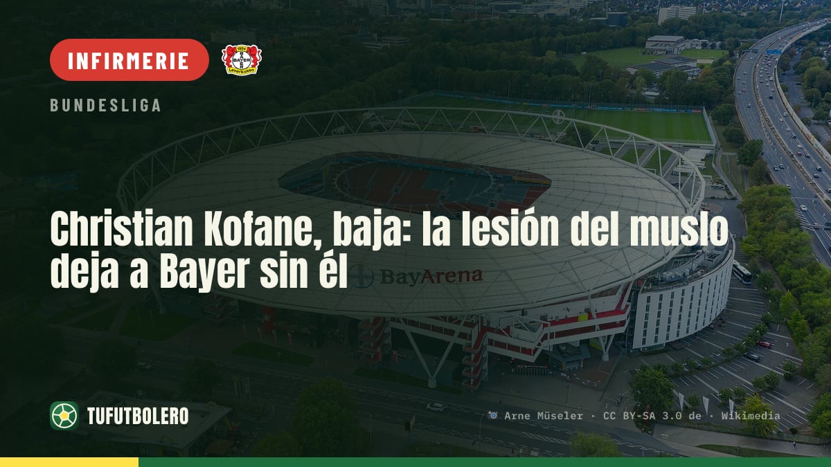 Christian Kofane absent plusieurs semaines : blessure à la cuisse pour le Bayer