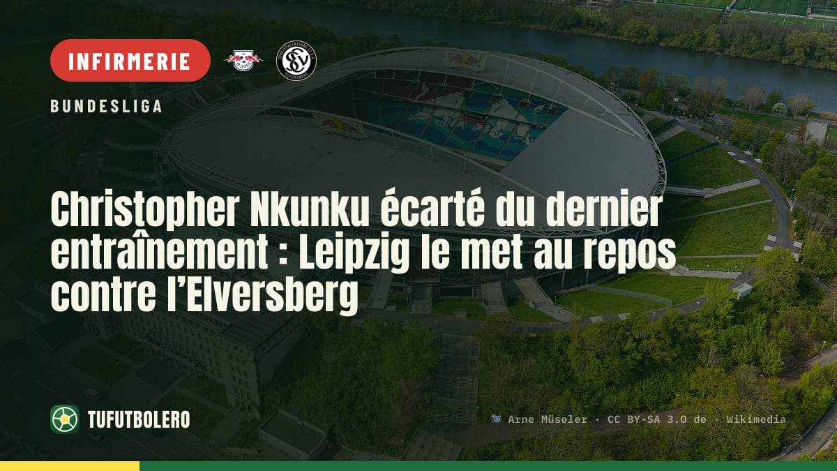 Christopher Nkunku écarté du dernier entraînement : Leipzig le met au repos contre l’Elversberg