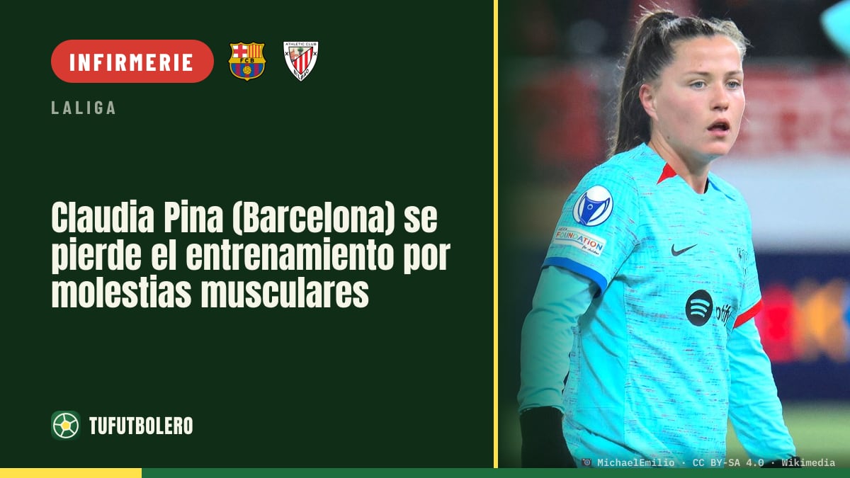 Claudia Pina (Barça) rate la séance: gêne musculaire