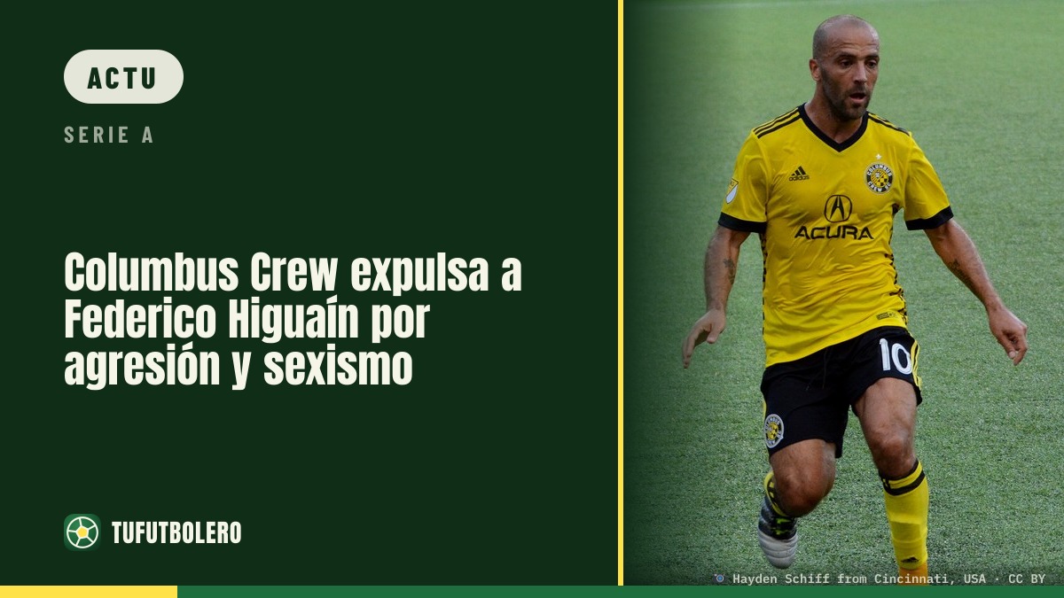 Le Columbus Crew renvoie Federico Higuaín pour agression et sexisme