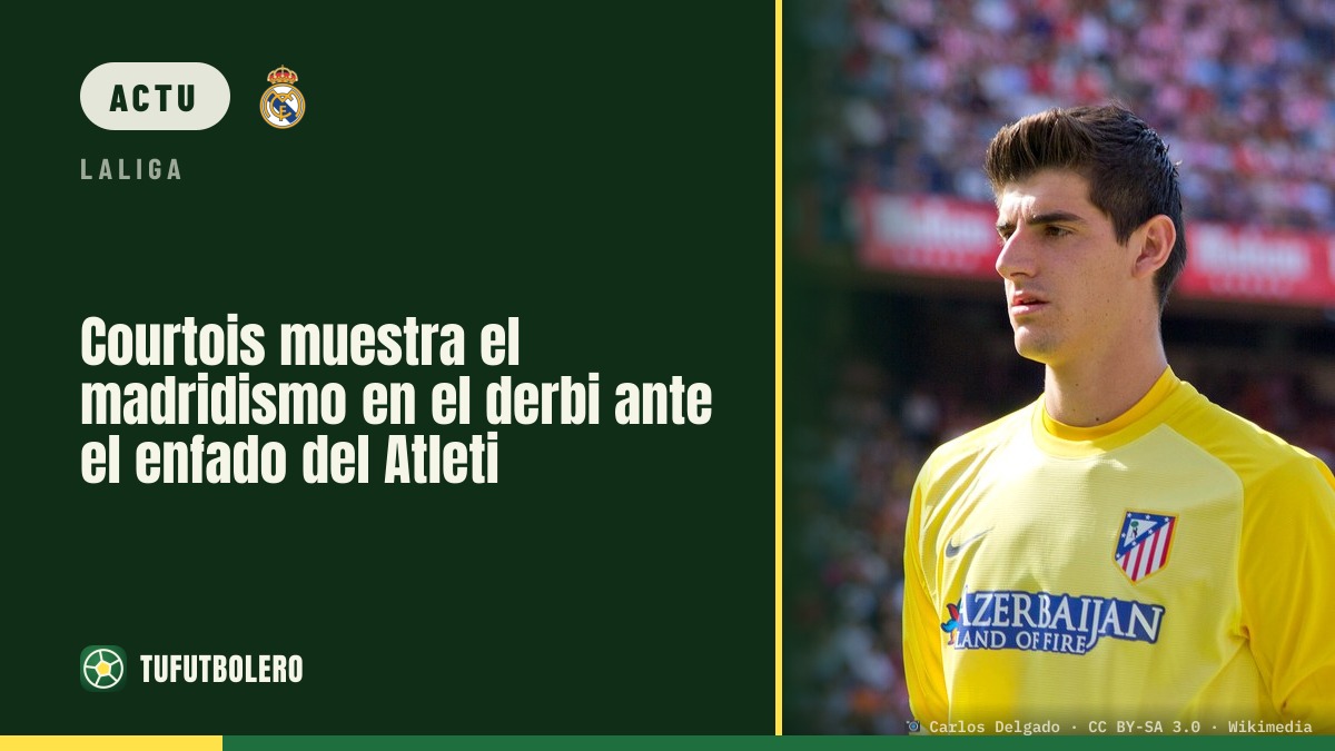 Courtois embrasse l’écusson du Real face aux provocations de l’Atlético