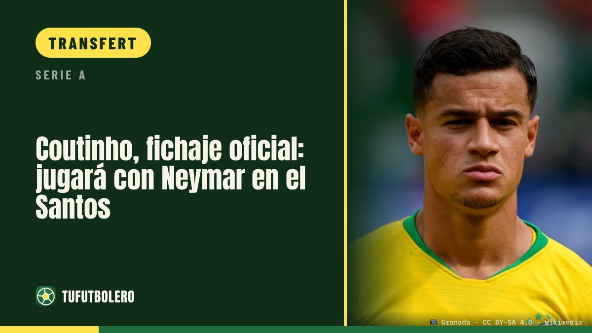Officiel : Coutinho rejoint le Santos pour jouer avec Neymar