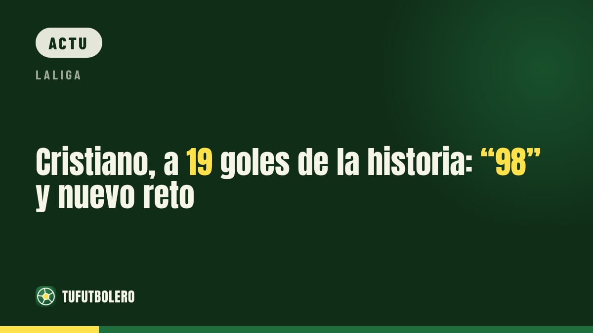 Cristiano à 19 buts de l’histoire : 98 et nouveau cap