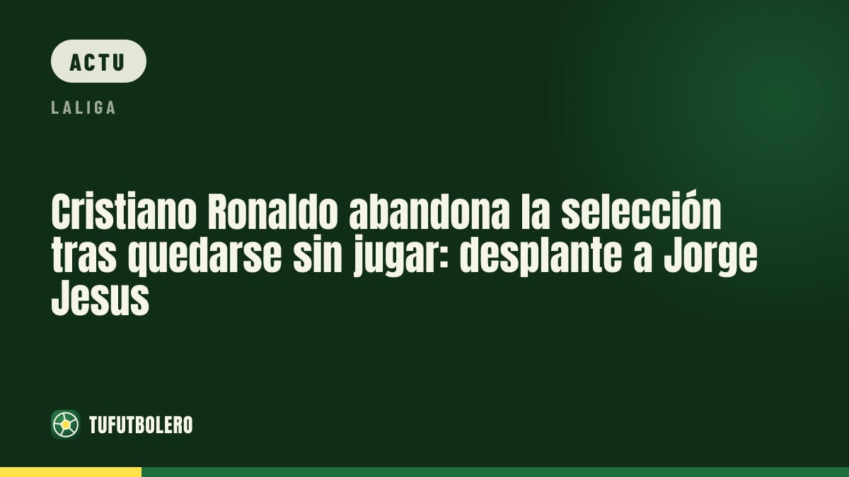 Cristiano Ronaldo quitte le rassemblement du Portugal après zéro minute contre la Norvège