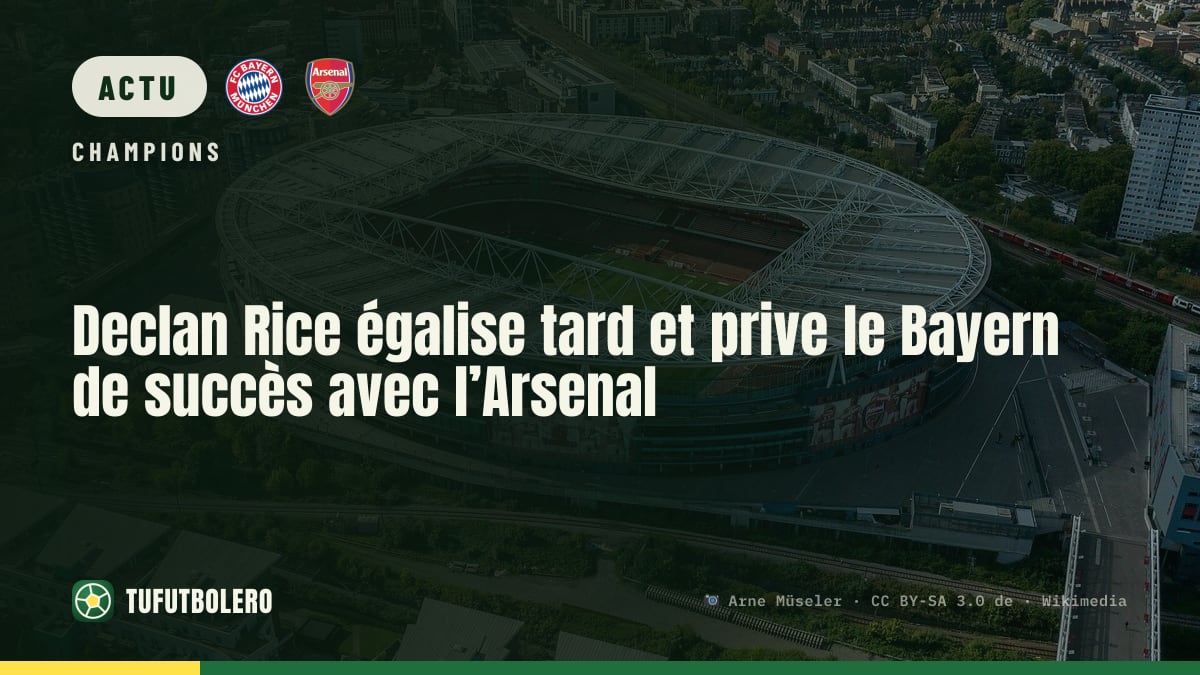 Declan Rice égalise tard et prive le Bayern de succès avec l’Arsenal