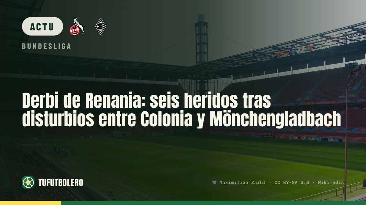 Derby rhénan: six blessés après des affrontements entre Cologne et Mönchengladbach
