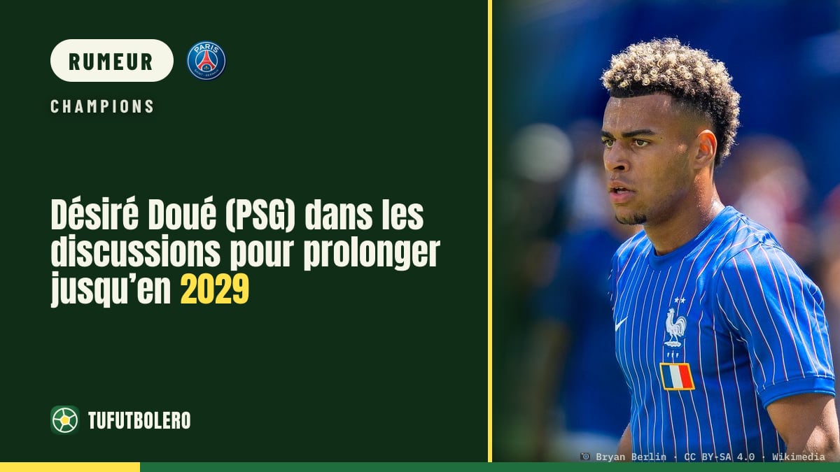 Désiré Doué (PSG) dans les discussions pour prolonger jusqu’en 2029