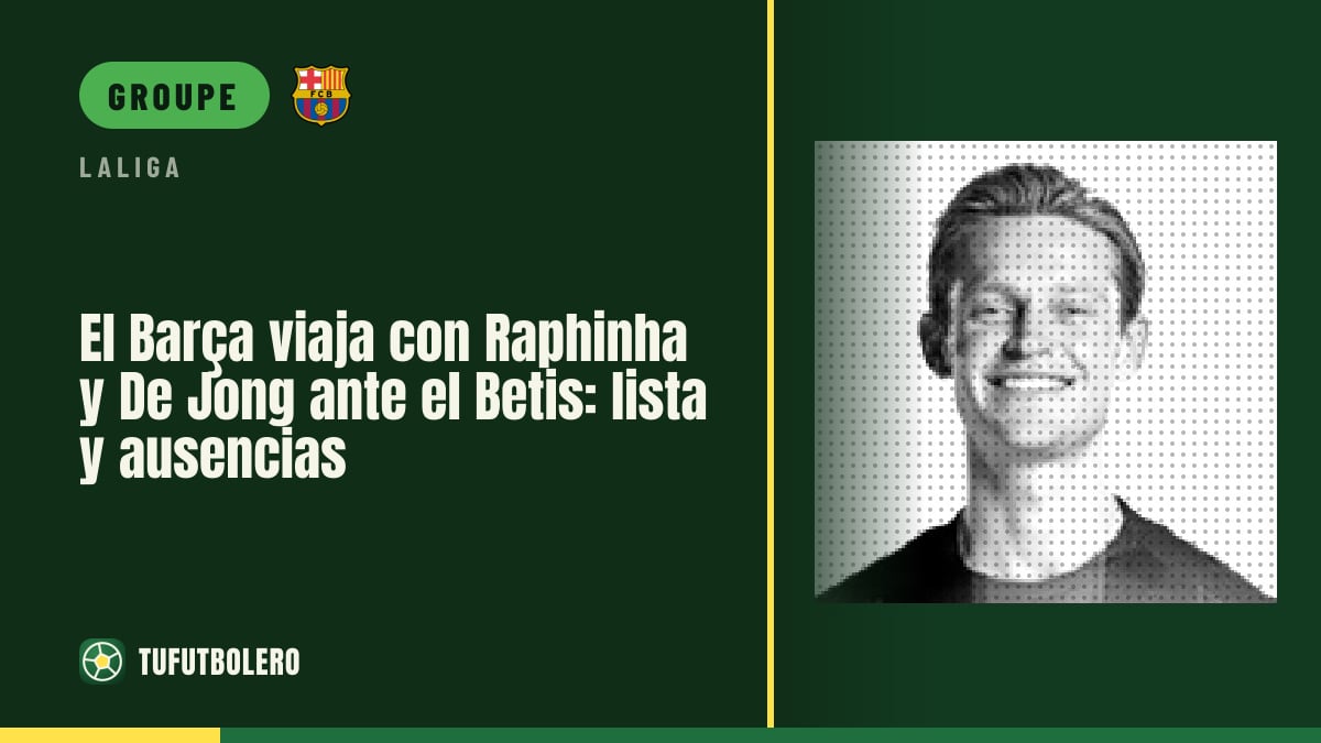 Le Barça avec Raphinha et De Jong contre le Betis : liste et absences