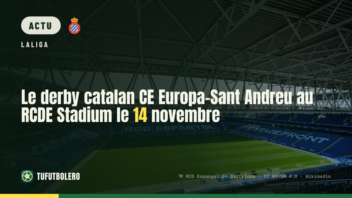 Le derby catalan CE Europa-Sant Andreu au RCDE Stadium le 14 novembre