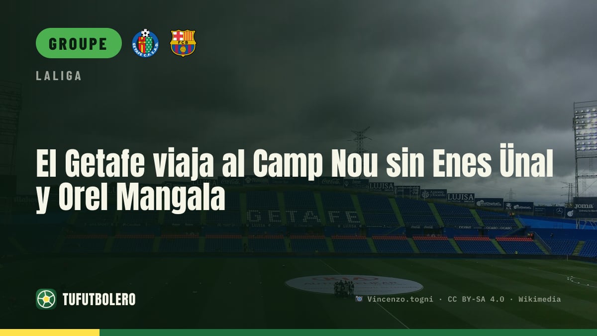 Le Getafe se rend au Camp Nou sans Enes Ünal ni Orel Mangala