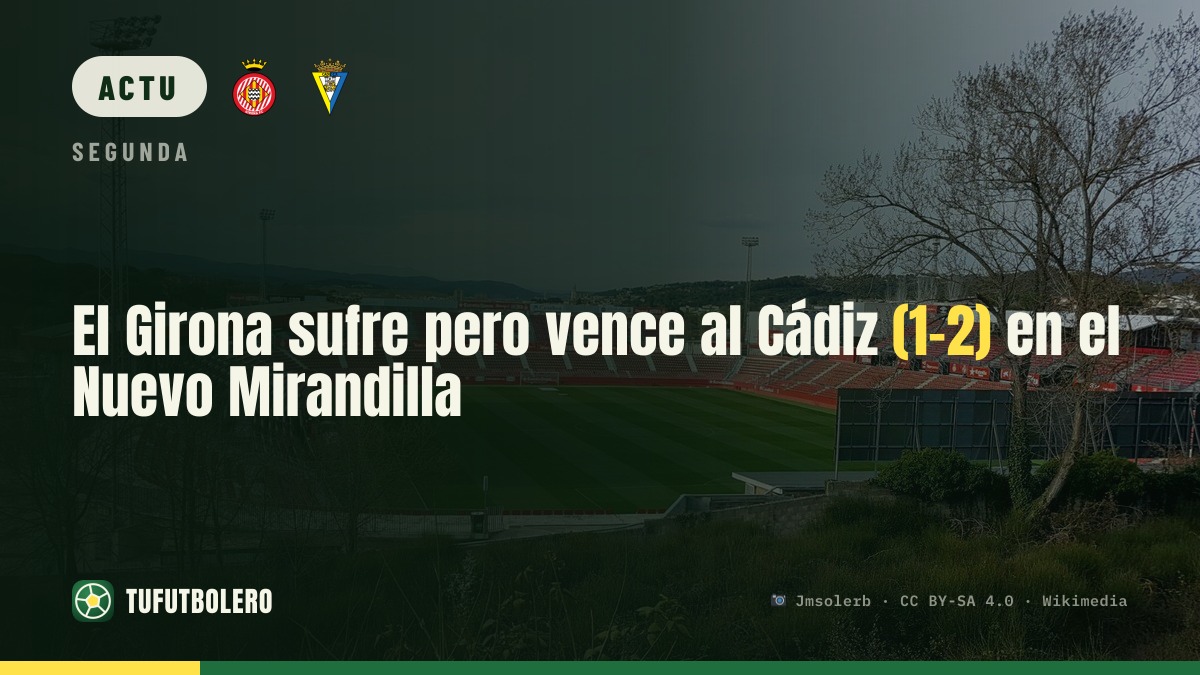 Le Girona s’accroche et s’impose 1-2 contre le Cádiz au Nuevo Mirandilla
