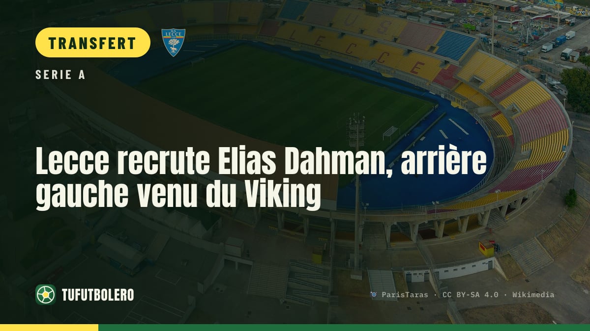 Lecce recrute Elias Dahman, arrière gauche venu du Viking