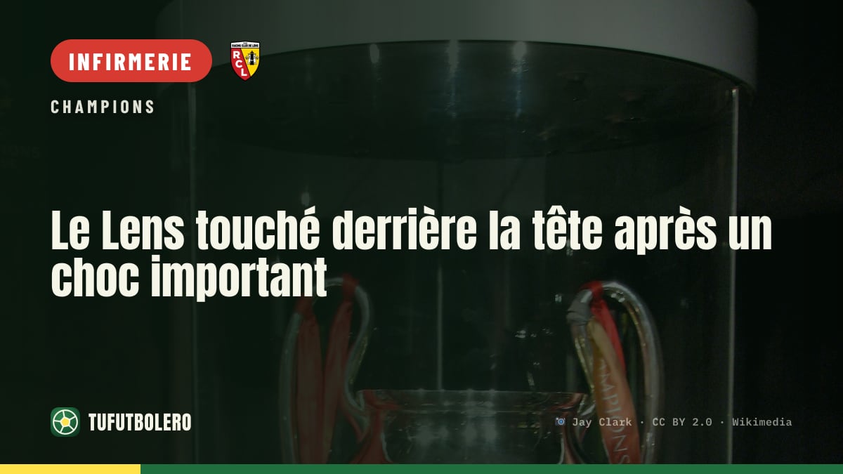 Le Lens touché derrière la tête après un choc important