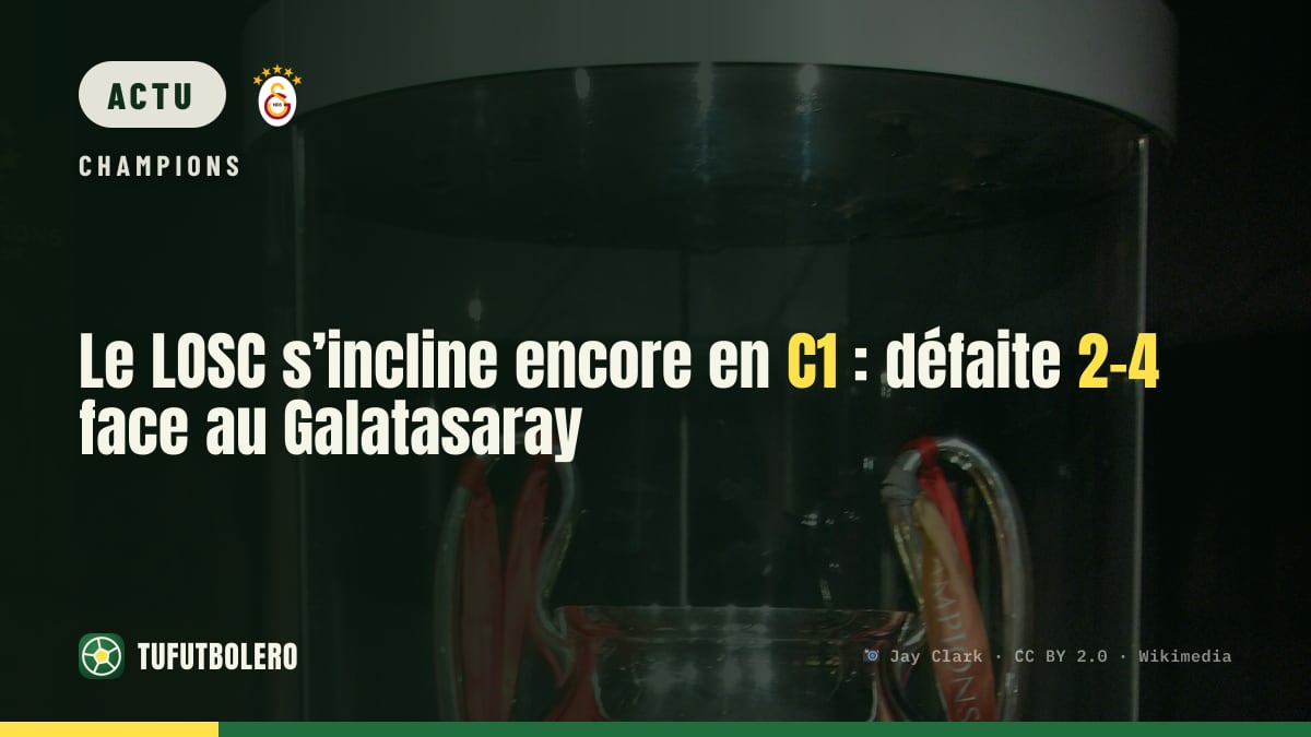 Le LOSC s’incline encore en C1 : défaite 2-4 face au Galatasaray