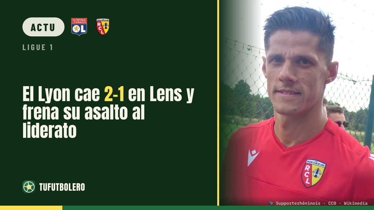 Le Lyon s’incline 2-1 à Lens et rate la première place