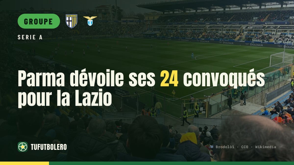 Parma dévoile ses 24 convoqués pour la Lazio