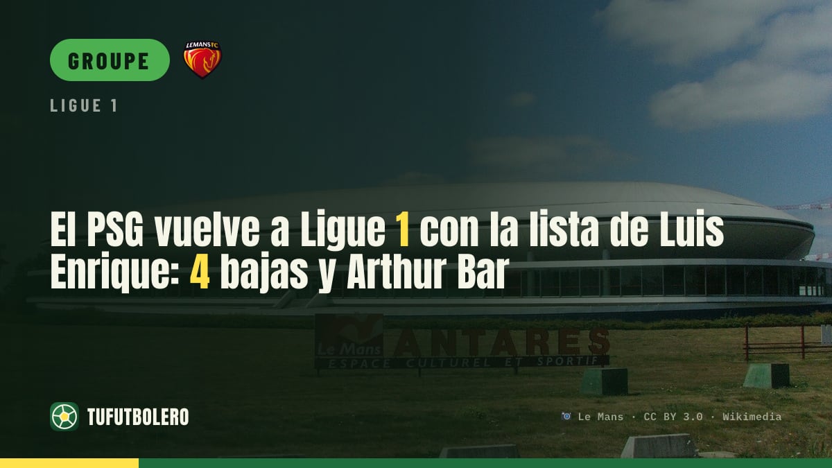 PSG pour son retour en Ligue 1 : liste de Luis Enrique, 4 absents et Arthur Bar appelé