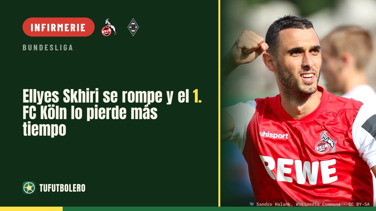 Ellyes Skhiri forfait plus longtemps : le 1. FC Köln reste sans lui