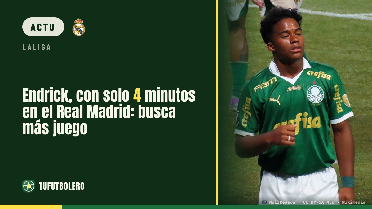 Endrick n’a joué que 4 minutes avec le Real Madrid cette saison