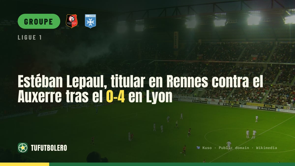 Estéban Lepaul attendu avec Rennes contre Auxerre après le 0-4 à Lyon