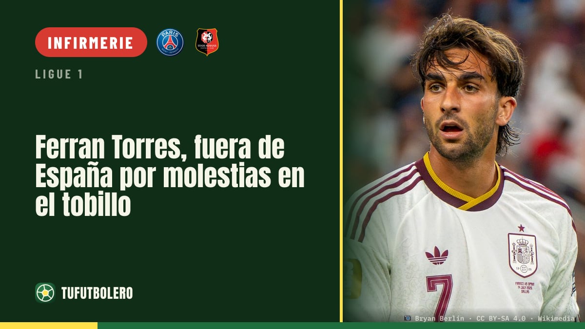 Ferran Torres quitte l’Espagne avec une gêne à la cheville