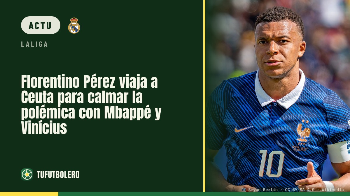 Florentino Pérez à Ceuta pour apaiser la polémique Mbappé et Vinícius