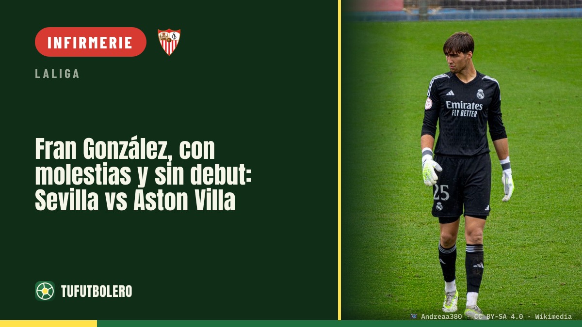 Fran González ne fera pas ses débuts: blessure pour le Sevilla vs Aston Villa