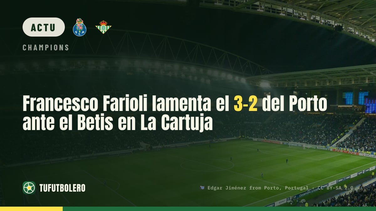 Francesco Farioli regrette le 3-2 du Porto contre le Betis à La Cartuja