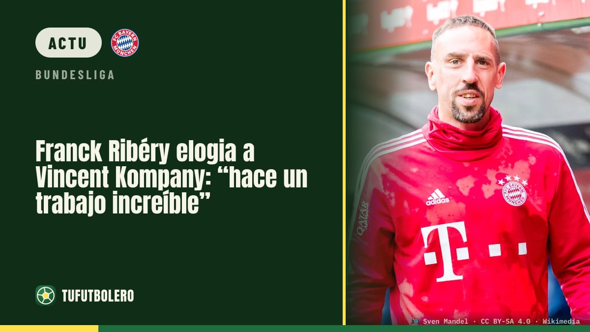 Franck Ribéry encense Vincent Kompany : “un travail incroyable”