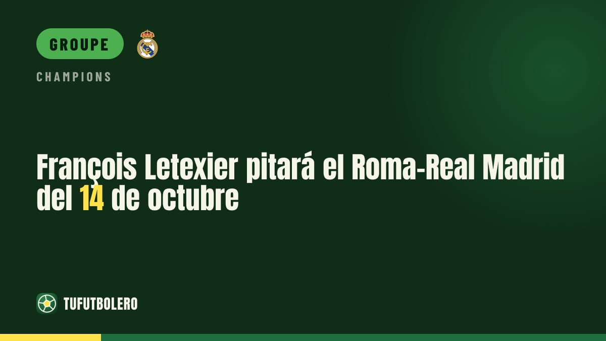 François Letexier arbitre Roma-Real Madrid le 14 octobre