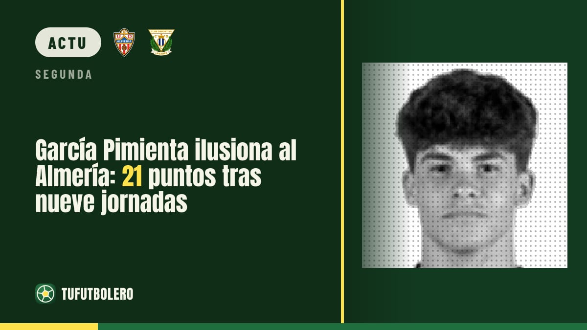 García Pimienta lance l’Almería : 21 points après neuf matchs