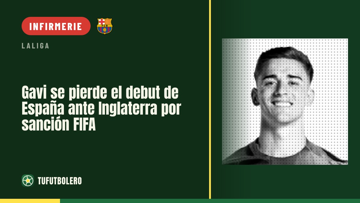 Gavi manquera le premier match de l’Espagne contre l’Angleterre (suspension FIFA)