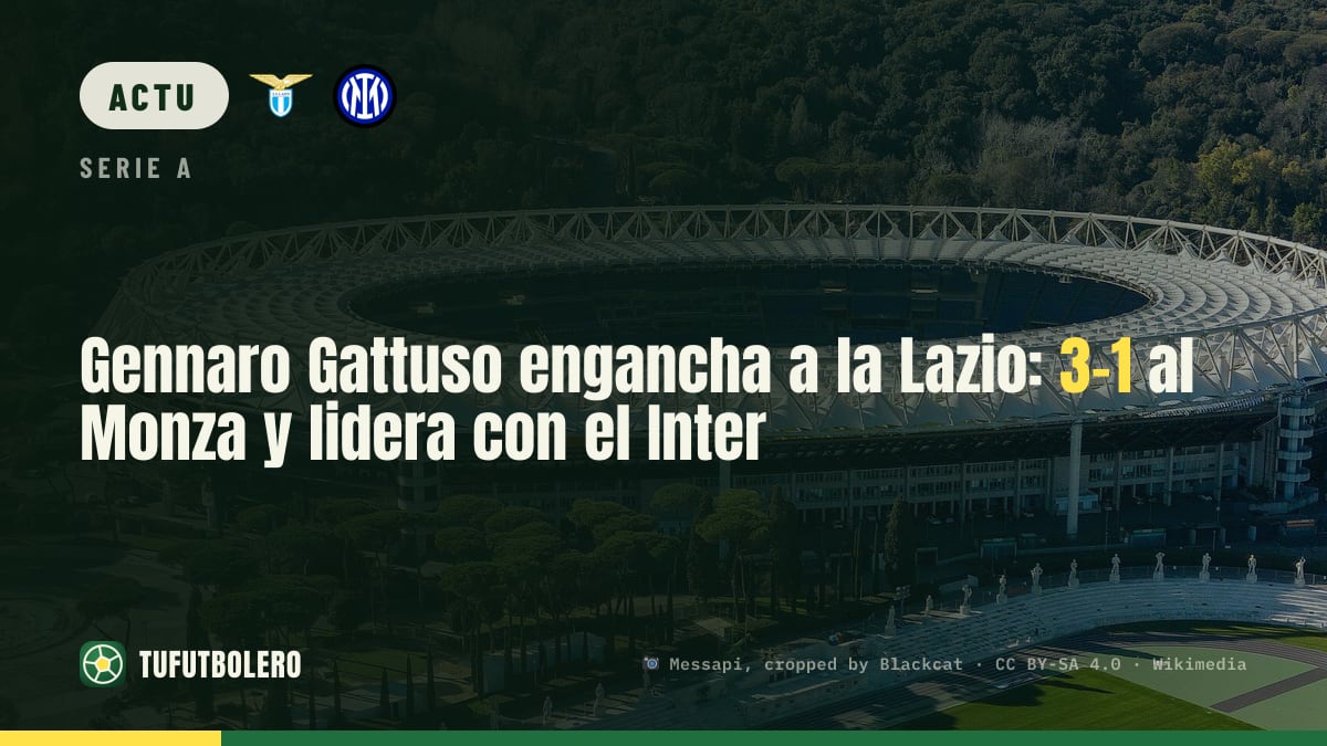 Lazio de Gattuso invaincue: victoire 3-1 contre le Monza et co-leader avec l’Inter