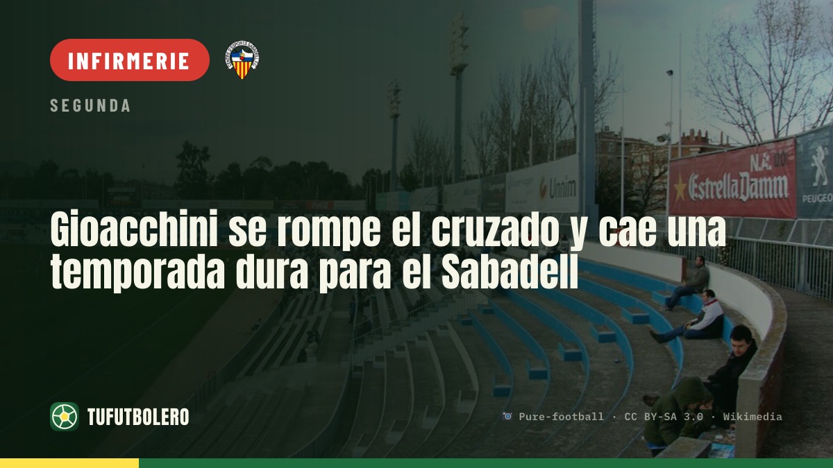 Gioacchini se rompt le ligament croisé : gros coup pour le Sabadell