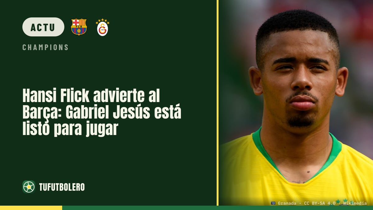 Hansi Flick prévient le Barça : Gabriel Jesus est prêt à jouer