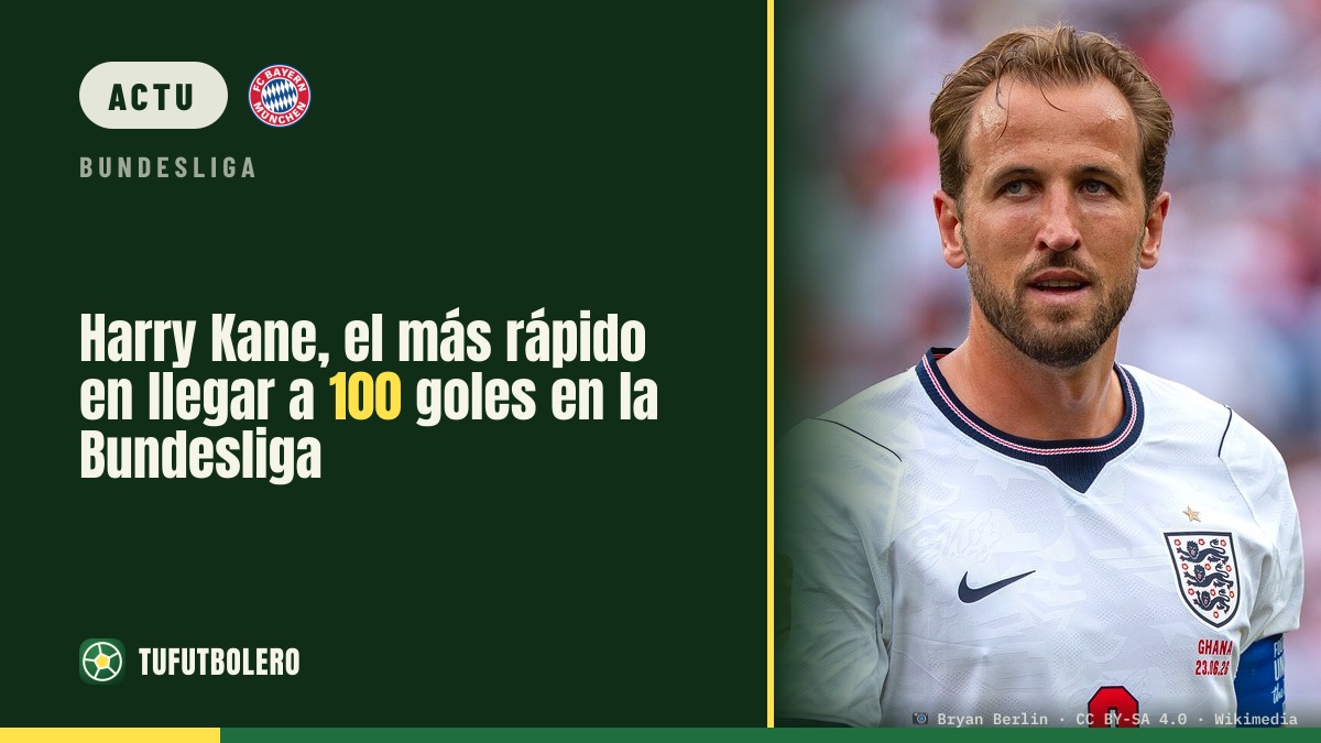 Harry Kane devient le plus rapide à atteindre 100 buts en Bundesliga