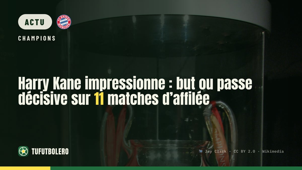 Harry Kane impressionne : but ou passe décisive sur 11 matches d’affilée