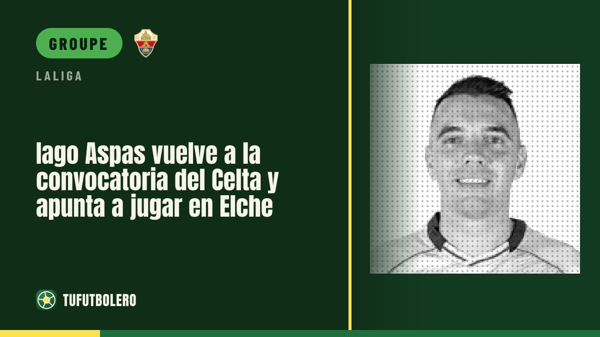 Iago Aspas de retour dans le groupe du Celta pour Elche