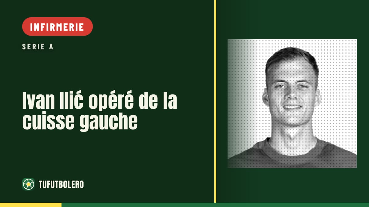 Ivan Ilić opéré de la cuisse gauche