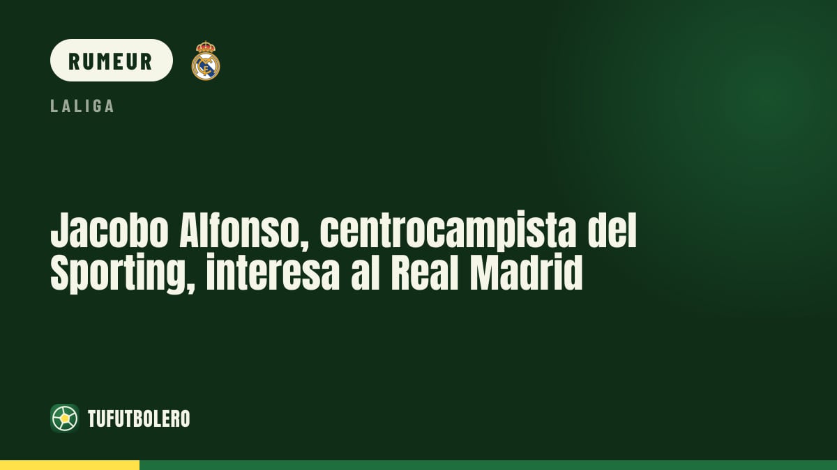 Jacobo Alfonso (Sporting) intéresse le Real Madrid