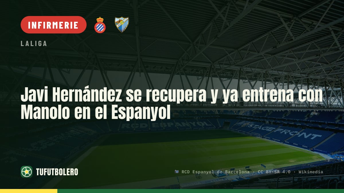 Javi Hernández revient à l’entraînement avec Manolo González à l’Espanyol