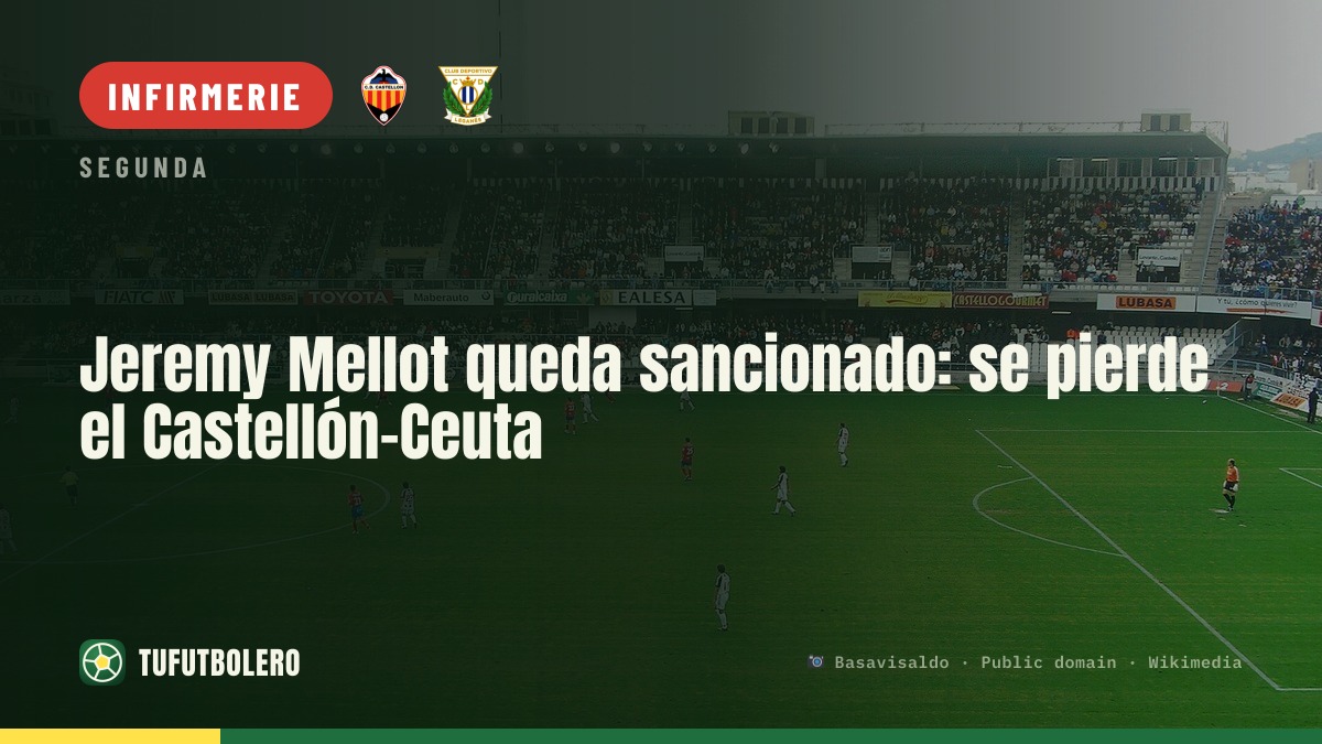 Jeremy Mellot sanctionné : il manque Castellón-Ceuta