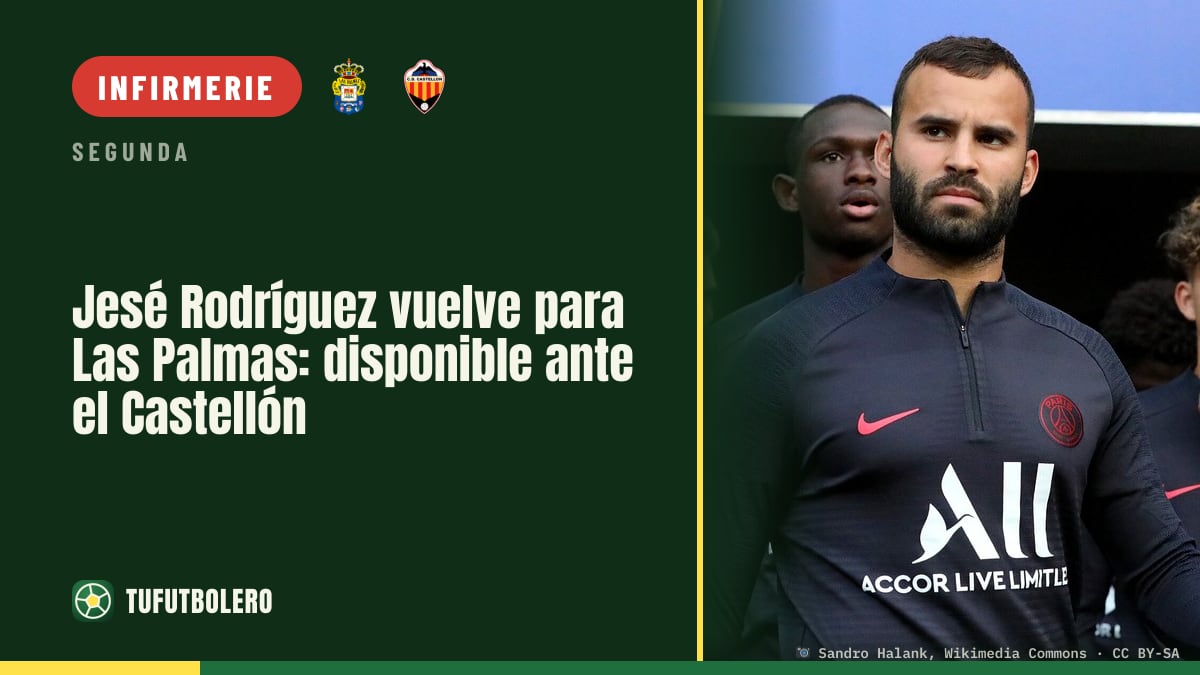 Jesé Rodríguez est de retour pour Las Palmas contre le Castellón