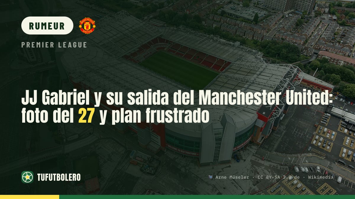 JJ Gabriel et son départ de Manchester United : photo 2026/27, sortie toujours attendue